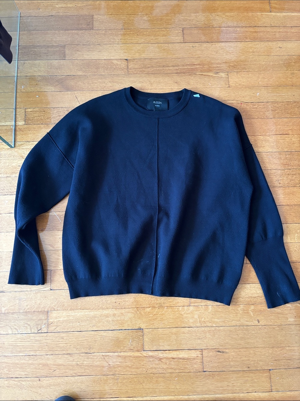 Aritzia Black Crewneck Sweater - Men's Classic Knit